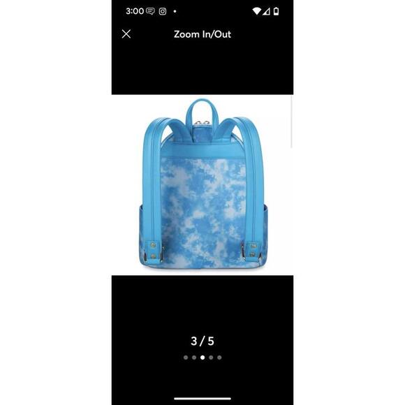 Disney Parks Eats Mickey Loungefly Blue Macaroon Backpack